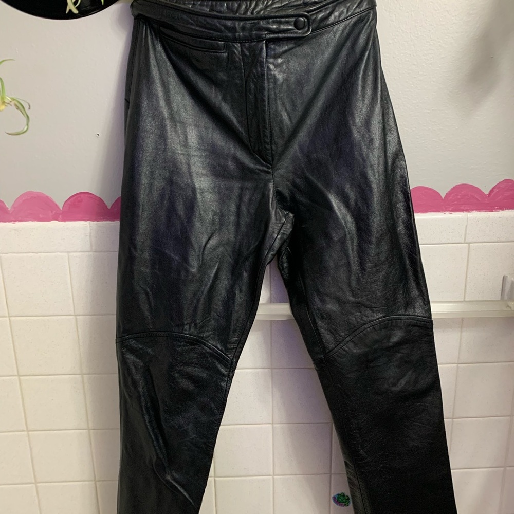 Maxima Straight Leg Leather Pants size 6/S women’s